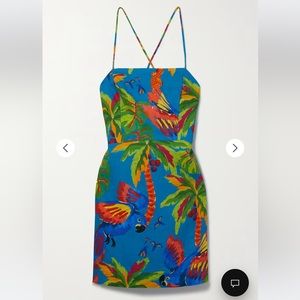 FARM Rio Sunny Day mini blue dress